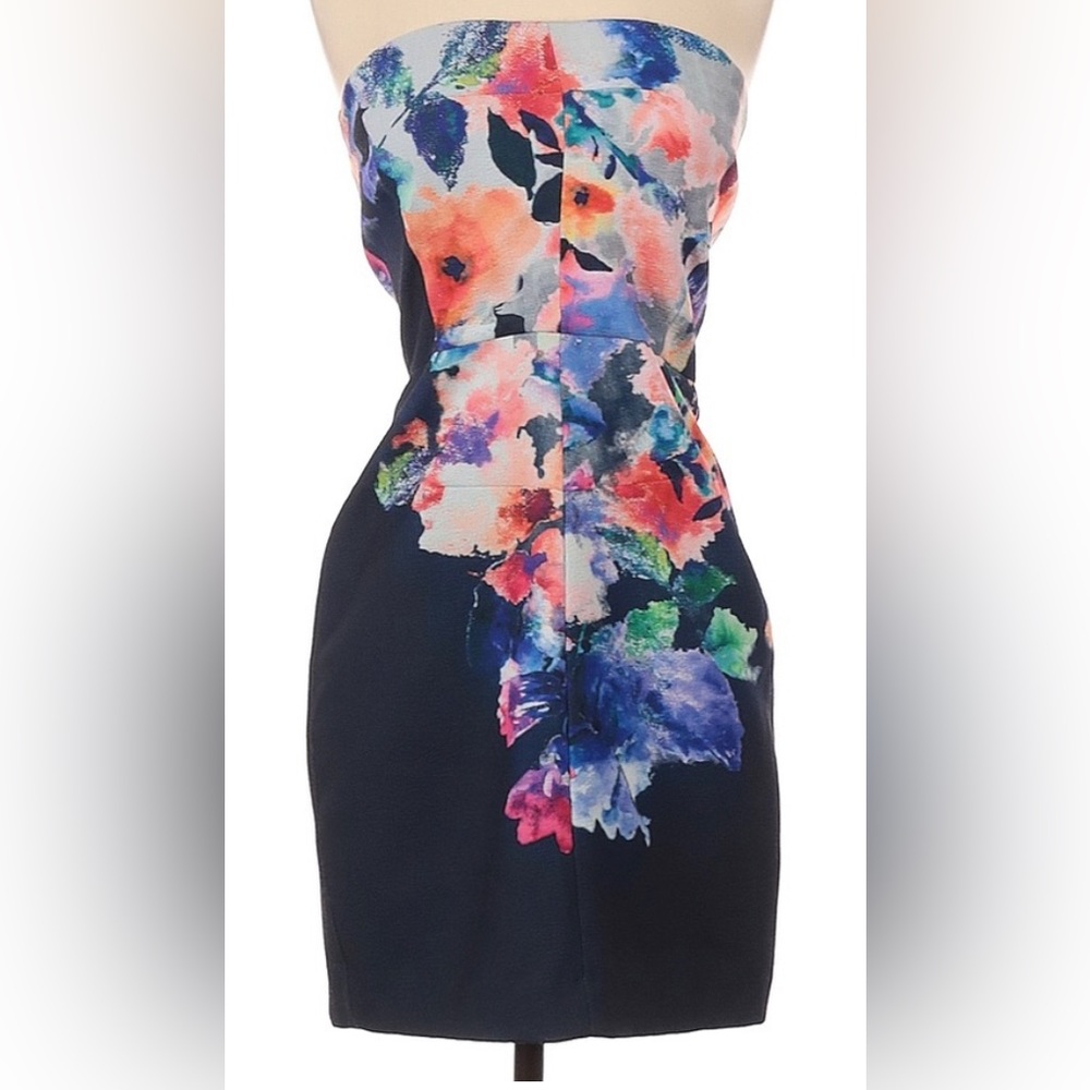 Black Halo Watercolor Tube Dress
